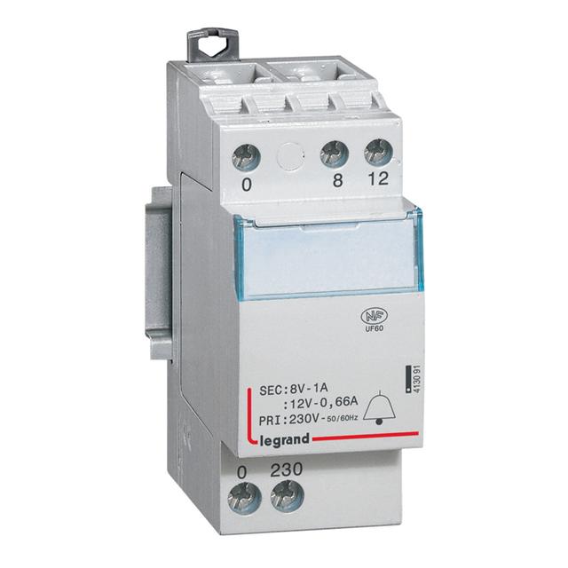 MODUŁOWY TRANSFORMATOR DZWONKOWY TR308 12/8V 8VA, Legrand