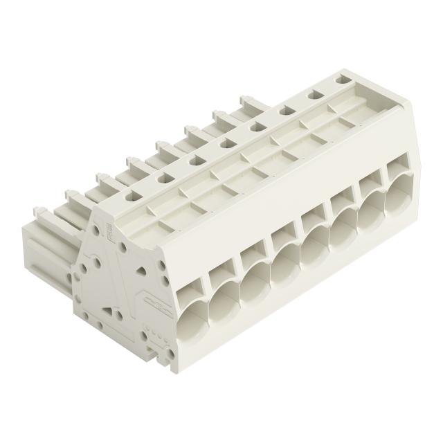 MCS-MAXI wtyk 8-bieg. jasnoszary raster 7,62 mm /12szt./ WAGO
