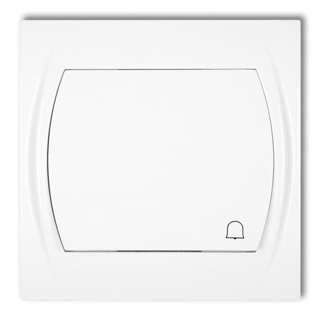 LOGO Przycisk zwierny /dzwonek/ podświetlany biały LWP-4L KARLIK