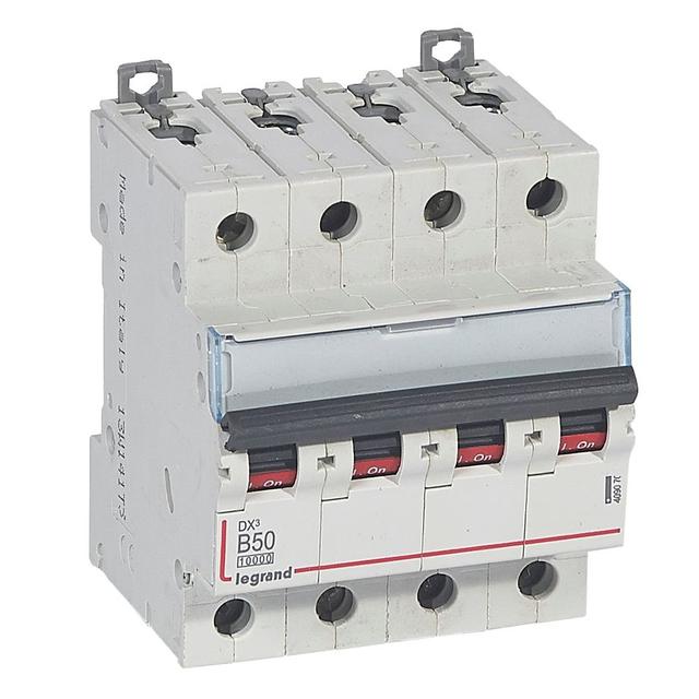 Wyłącznik Nadprądowy S 314 4P B50A 10000A DX3 409070 LEGRAND