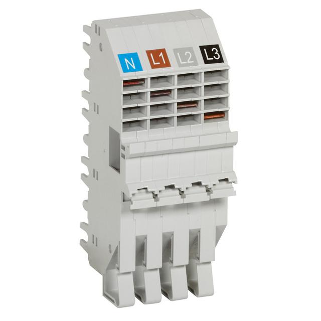 HX3 PODSTAWA WTYKOWA DOAPARATÓW MODUWOŁYCH DX3 1 MODUŁ NA BIEGUN 4P, Legrand