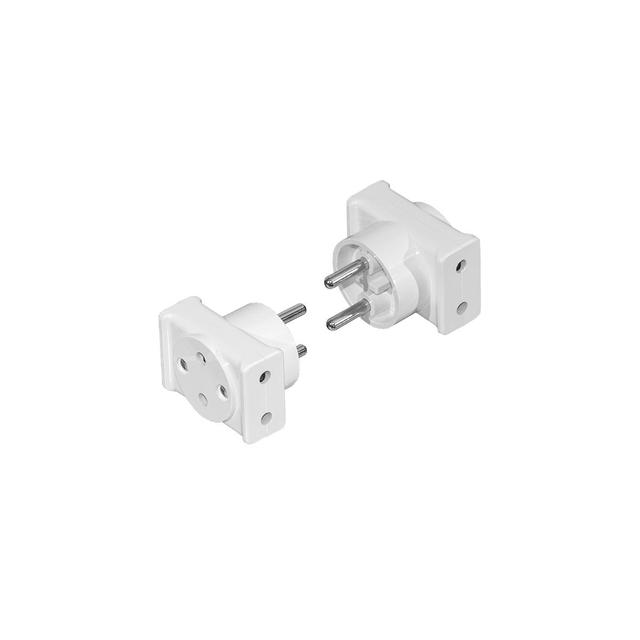 Adapter wtyczkowy 3x2P z przesłonami