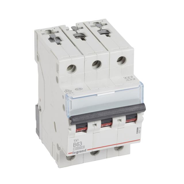 WYŁĄCZNIK NADPRĄDOWY S 313 3P B 63A 10000A SERII TX3, Legrand