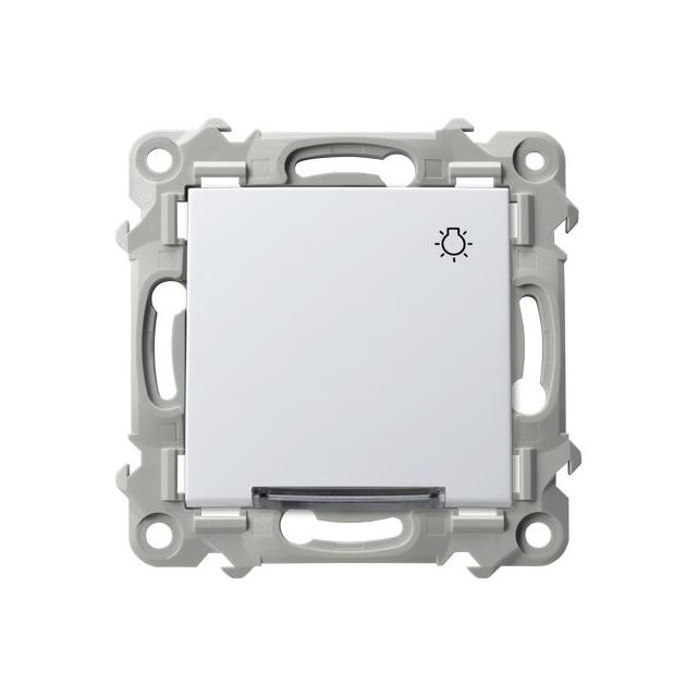 SZAFIR Łącznik zwierny  światło  z podświetleniem białym - kolor biały