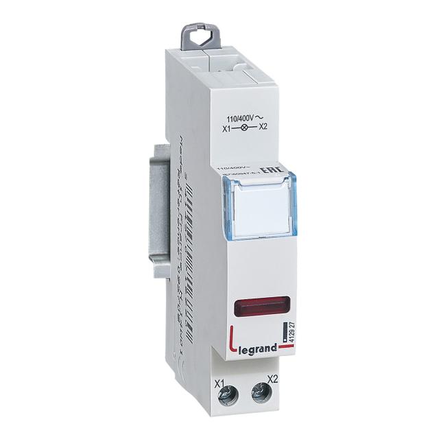 LAMPKA POJEDYNCZA LED CZERWONA 110/400V, Legrand