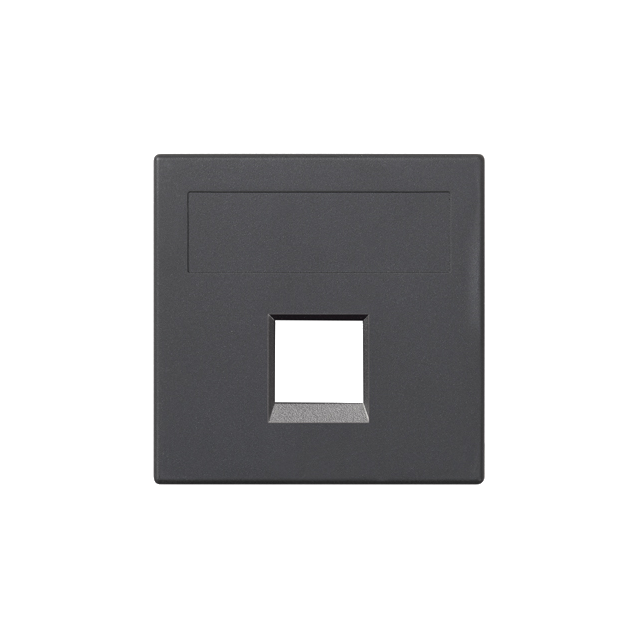 Simon Connect Płytka S500 1x RJ bez osłon PANDUIT szary grafit