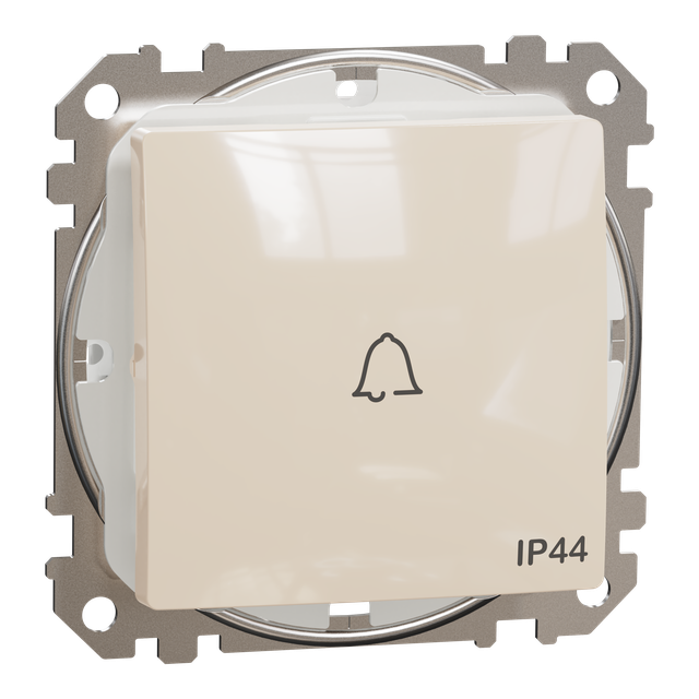 Sedna Design & Elements, przycisk dzwonek IP44, beżowy