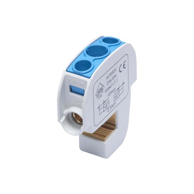 SBB 16 Zacisk izolowany szynowy 86105 SIMBLOCK niebieski