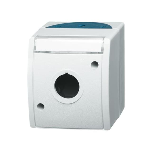 OCEAN Obudowa z polem opisowym  szary/zielono-niebieski