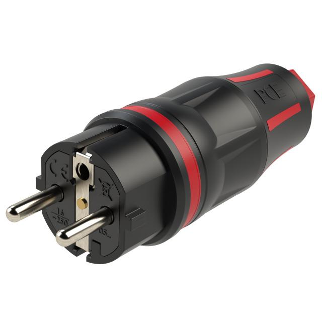 WTYCZKA JEDNOFAZOWA GUMOWA 10/16A 2P+Z TOP TAURUS 2 Wtyczka w pełni gumowa 05721-sr PCE