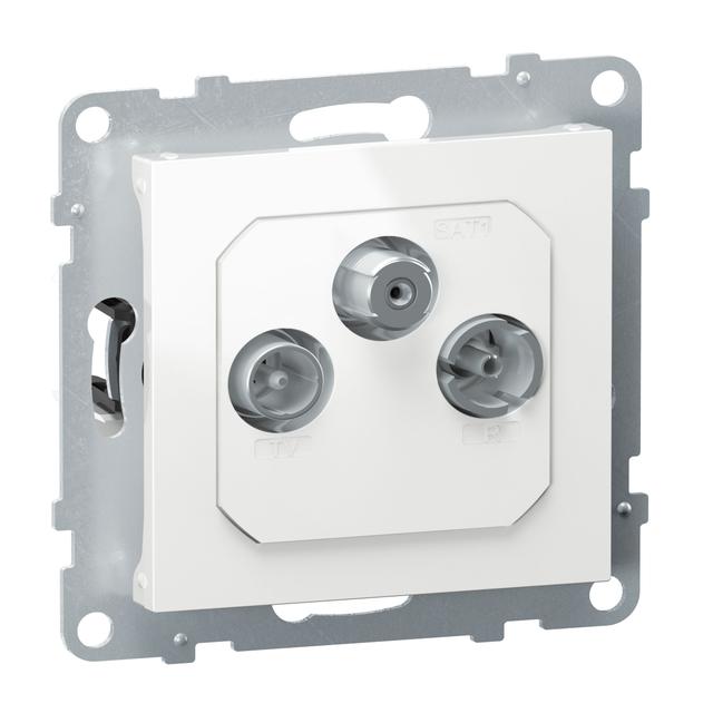 SUNO - Gniazdo TV-R-SAT - końcowe - FM + DAB - 1.5 dB, Biały, Legrand