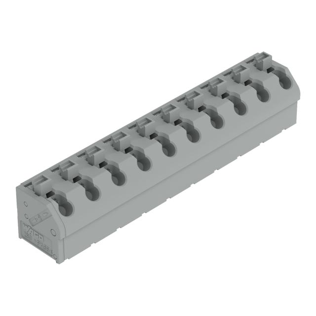 Listwa zaciskowa do płytek drukowanych 10-biegunowa szara raster 7,5mm /15szt./ 250-610 WAGO