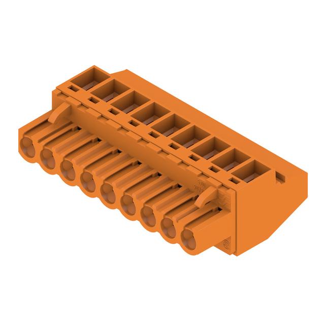 BLZP 5.00HC/09/90 SN OR BX Wtyk PCB (złącze wiązki), 5.00 mm, Liczba biegunów: 9, Przyłącze z jarzmem /36szt./ 1958190000 WEIDMÜLLER