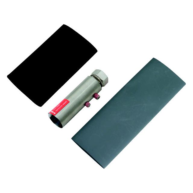 Zestaw montażowy do H VI long 23 mm szary, 1 głowica do płytki łączącej, 2 opaski