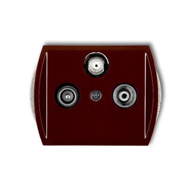 TREND Mechanizm gniazda abonenckiego RTV-SAT końcowego (2 wejścia antenowe) brązowy