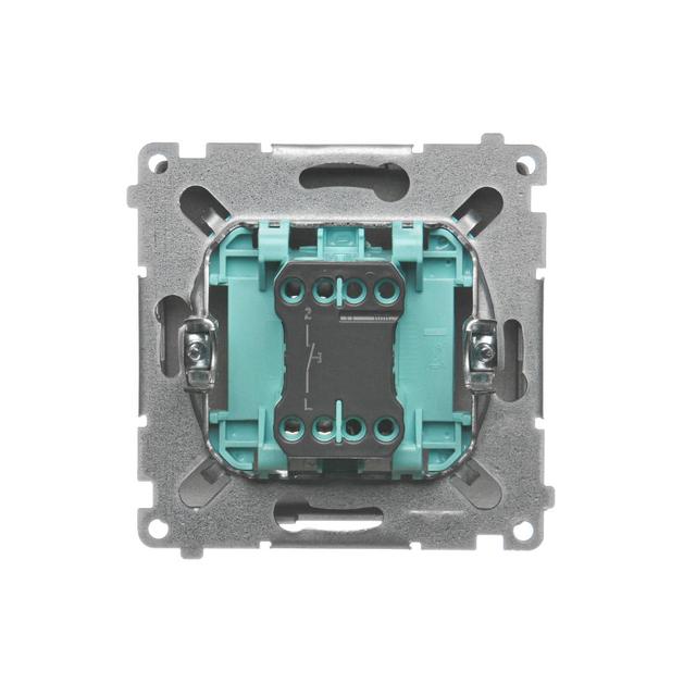 Simon Basic Przycisk dzwonek 16A z. śrub. satynowy