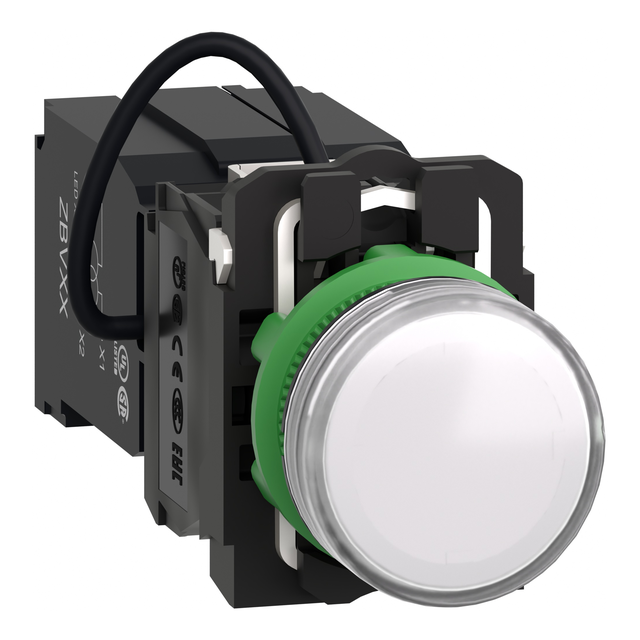 Harmony XB5 Lampka sygnalizacyjna biała LED 400V plastikowa typowa XB5AV5B1 Schneider
