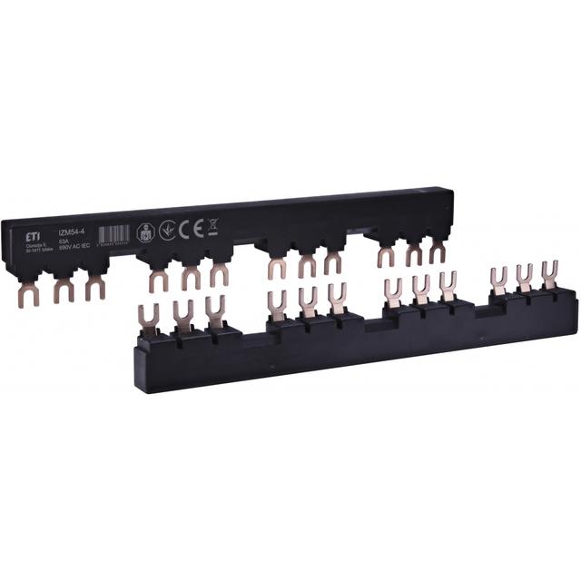 IZM54-4 Izolowana szyna łączeniowa (do 4xMPE25+styk pomocniczy)