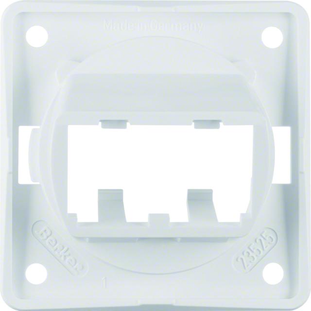 BERKER Integro Flow Płytka nośna do 2 modułów MINI-COM biały 945592509 HAGER