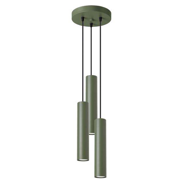 Sollux Lampa wisząca LAGOS 3P zielona oliwka SL.1487
