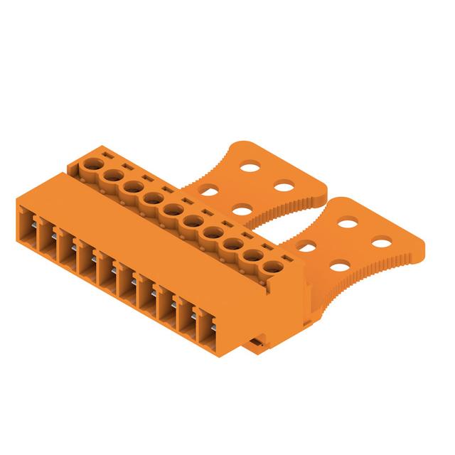 SCZ 3.81/10/180GZE SN OR BX Wtyk PCB (złącze wiązki), 3.81 mm, Liczba biegunów: 10, Przyłącze z jarzmem /50szt./ 1237080000 WEIDMÜLLER