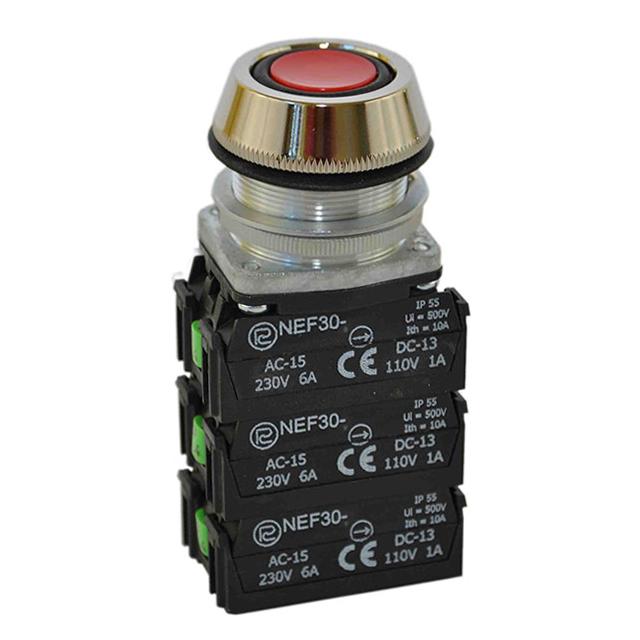 Przycisk NEF30-UK6X czerwony W0-NEF30-UK 6X C PROMET