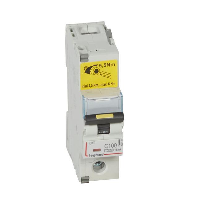 DX3 16 Ka Wyłącznik Jednobiegunowy 100A 409141 LEGRAND