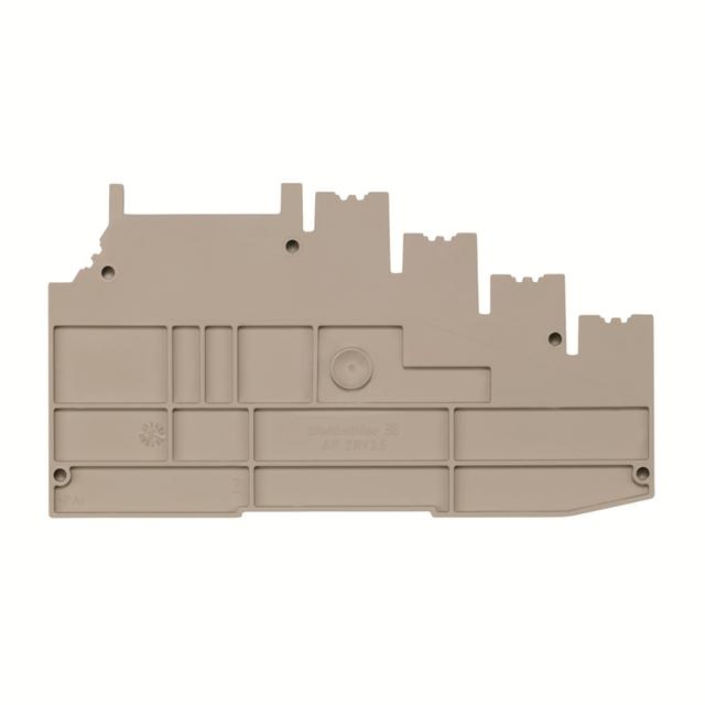 AP ZRV2.5 ZA Płytka końcowa i dzieląca styków, Płyta zamykająca i pośrednia, 114.52 mm x 5.1 mm, Ciemnobeżowy /10szt./ 1355730000 WEIDMÜLLER