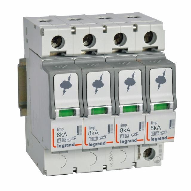 OGRANICZNIK PRZEPIĘĆ T1+T2 8/50 4P, Legrand