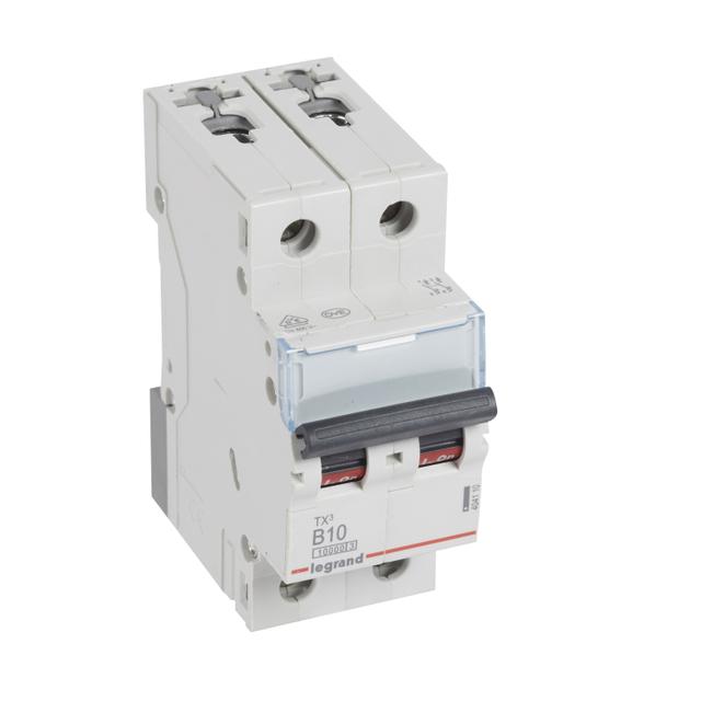 Wyłącznik Nadprądowy S 312 2P B10A 10000A TX3 404110 LEGRAND