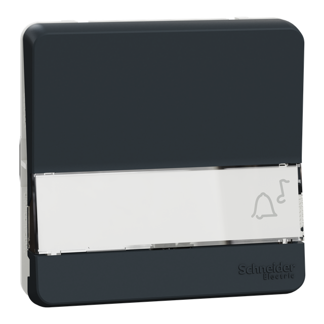 Mureva, mechanizm przycisku z polem opisowym, antracyt