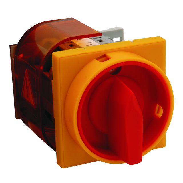 Rozłącznik Główny 25A, mocowanie do pulpitu czoło zamykane czarne