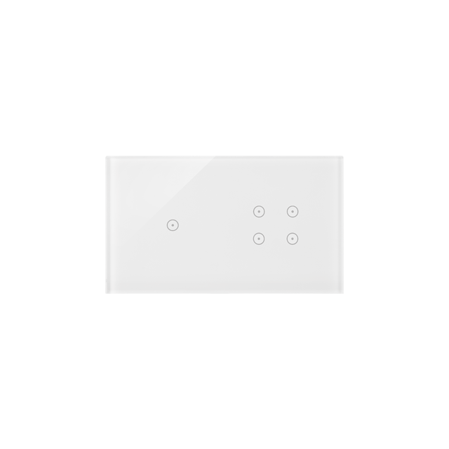 Simon 54 Touch Panel dotykowy S54 Touch 2 moduły 1 pole dotykowe + 4 pola dotykowe biała perła DSTR214/70 KONTAKT