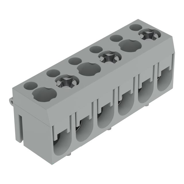 złączka śrubowa do pł. drukowanych 3-torowa szara raster 10 mm /100szt./ WAGO