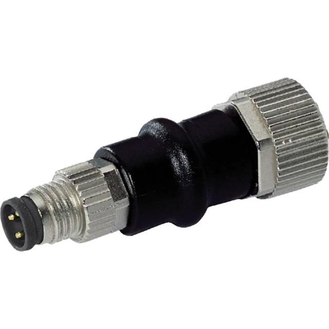 SAI-ADAPT-M8/M12 4P Adapter czujnik-siłownik, Liczba biegunów: 4, kodowanie: M12 = A, M8 = brak, M12 / M8, 24 V /1szt./ 1990540000 WEIDMÜLLER
