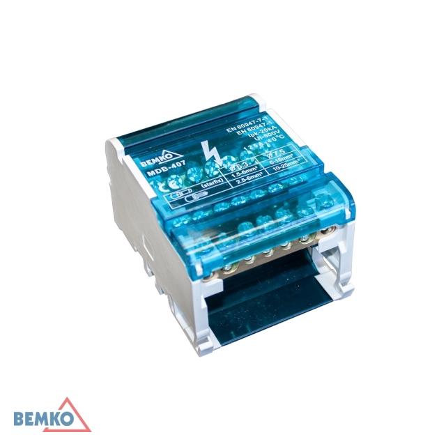 BLOK ROZDZIELCZY 28 ZACISKÓW 4x7 (5x5,3mm + 2x7,5mm)