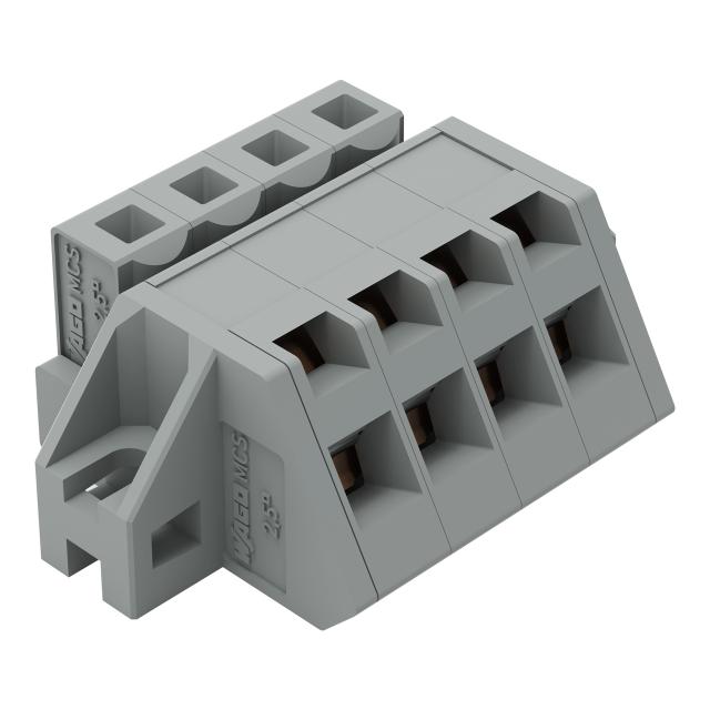 MCS-MIDI Classic gniazdo kątowe 4-bieg. szare raster 5 mm /50szt./ WAGO
