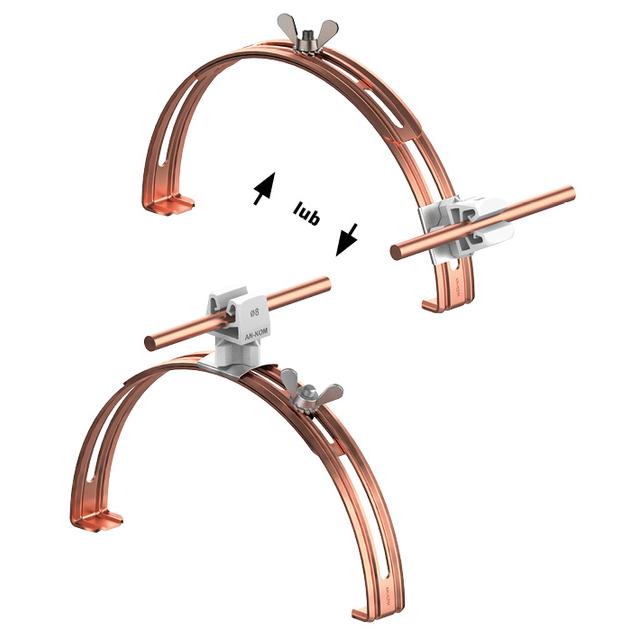AN-15P/CU/S-N Uchwyt gąsior.rozsuw.Z-zatrz. H=3,5cm /CU/ szary