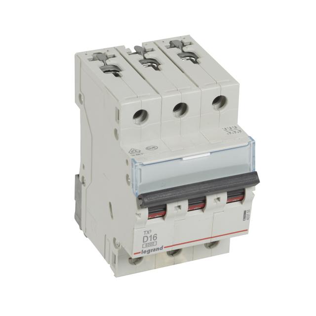 Wyłącznik Nadprądowy S 303 3P D16A 6kA TX3 403755 LEGRAND
