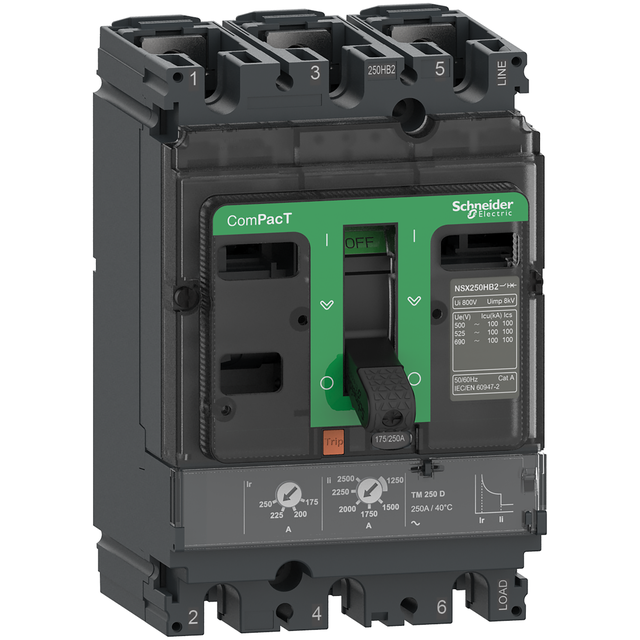 Wyłącznik mocy ComPacT NSX NSX250HB1 TM250D 3P 75kA C25V3TM250 Schneider