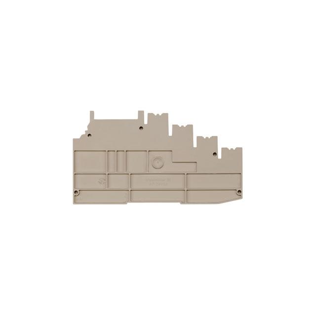 AP ZRV2.5 Płytka końcowa i dzieląca styków, Płyta zamykająca i pośrednia, 114.52 mm x 5.1 mm, Ciemnobeżowy /10szt./ 1906980000 WEIDMÜLLER