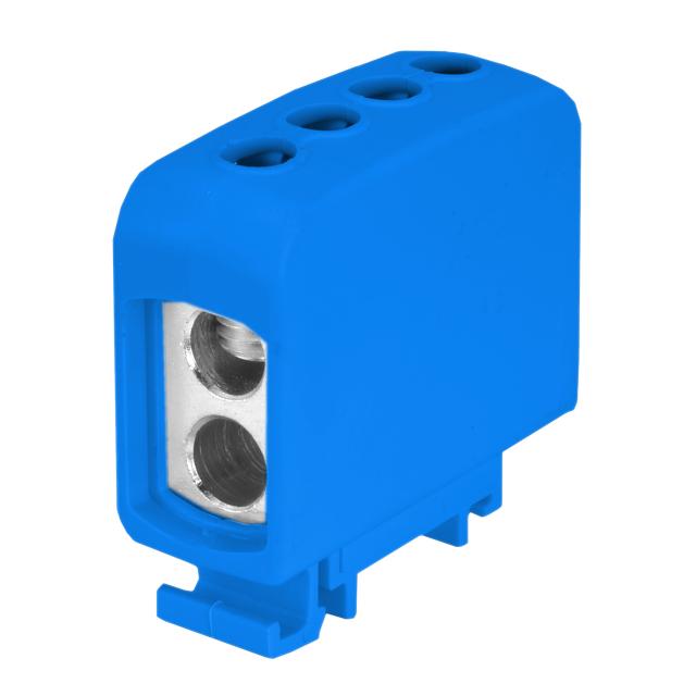 ZGG2x35/2x35n ,  Złączka sz. gwint. AL/CU, 2 x 35 mm2 / 2 x35 mm2, TS 35/ 1 tor, niebieski