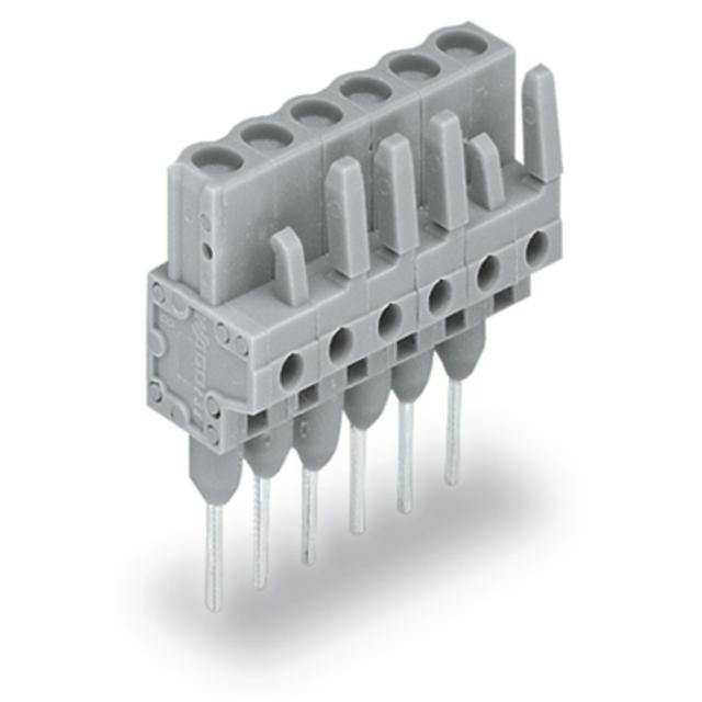 MCS-MIDI Classic gniazdo 6-bieg. szare raster 5 mm /50szt./ WAGO