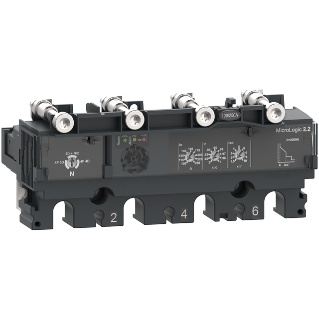 Wyzwalacz elektroniczny, ComPacT NSX, Micrologic2.2, 250A, 4P3D, do NSX250