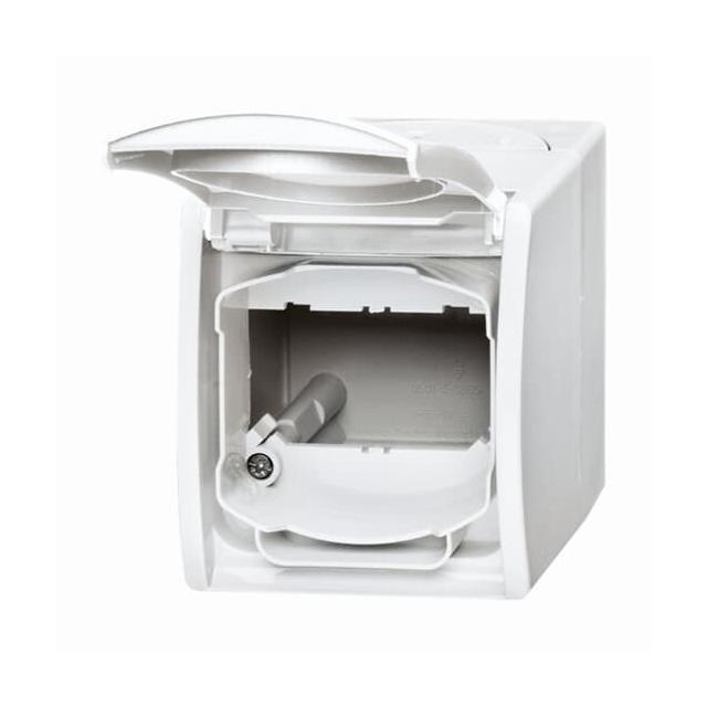 OCEAN Obudowa z polem opisowym. Do montażu złączy telekomunikacyjnych biały alpejski