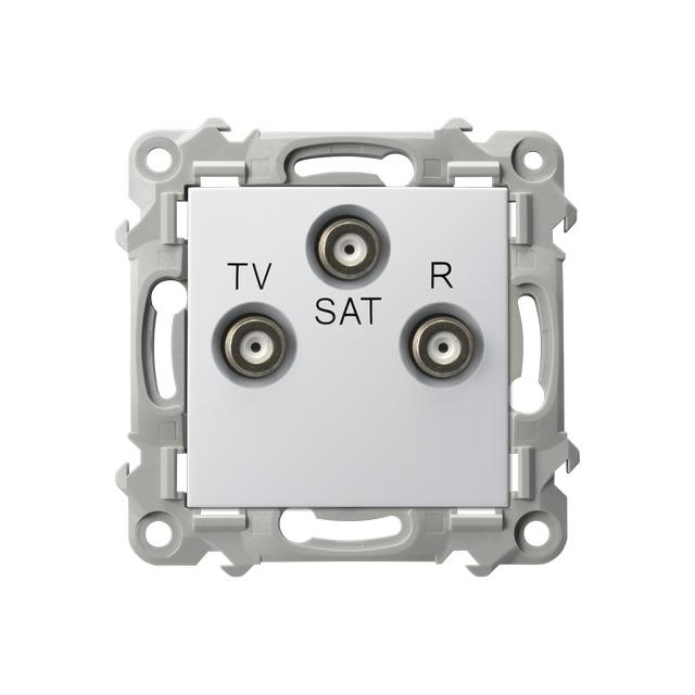 SZAFIR Gniazdo RTV-SAT końcowe - kolor biały