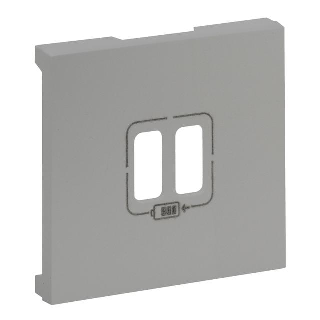 NILOE STEP - GNIAZDO USB 3A TYP A+A - PLAKIETKA KOLOR ALUMINUM, Legrand