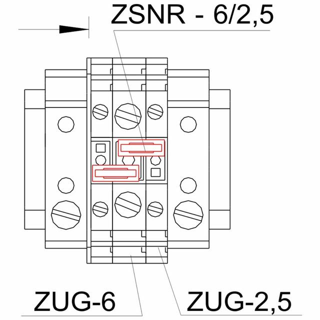 ZSNR-6/2,5 ZWIERACZ REDUKCYJNY K. CZARNY