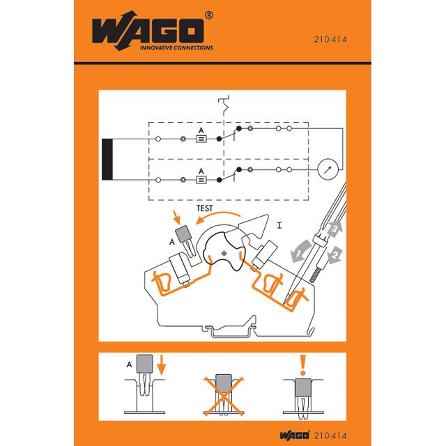 Naklejka z instrukcją obsługi /100szt./ WAGO