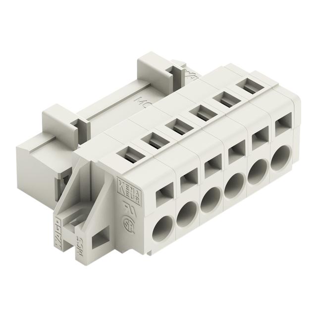 MCS-MIDI Classic wtyk 6-bieg. j-szary raster 5 mm /50szt./ WAGO